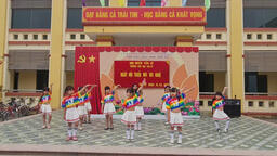 TRƯỜNG TIỂU HỌC THỦ SỸ TƯNG BỪNG TỔ CHỨC NGÀY HỘI "THIẾU NHI VUI KHỎE"